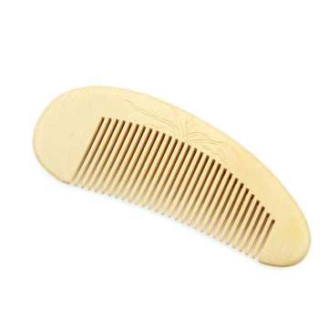 Crystalmood Intaglio Carved Seamless Boxwood Hair Comb